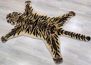 Tigre tibetana 4 x 6 tappeti fatti a mano per bambini adolescenti 100% lana t... - Foto 1 di 24