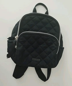 Vera Bradley kleiner Rucksack in Performance Twill schwarz LESEN - Bild 1 von 11