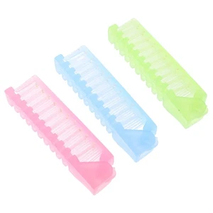 Peine de masaje antiestático de 3 piezas cepillo plegable para monedero cabello de viaje - Imagen 1 de 12
