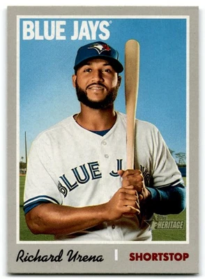 2019 Topps Heritage Richard Urena Toronto Blue Jays #243 - Image 1 of 2
