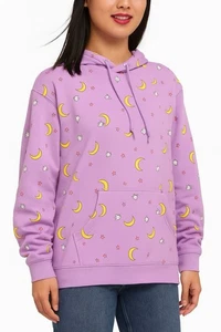 Official Sailor Moon Stars Toei Large Hoodie Sweatshirt Kawaii Anime Luna Cat - Bild 1 von 6