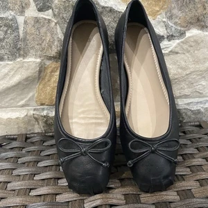 As New - size 38-Wittner Soft Leather Black Leather Flats - Picture 1 of 10