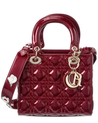 Tiffany & Fred Paris Mini Quilted Patent Satchel Women's Red - Image 1 of 4