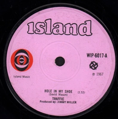 Traffic Hole In My Shoe 7" vinyl UK Pink Island 1967 solid label design WIP6017 - Image 1 of 2