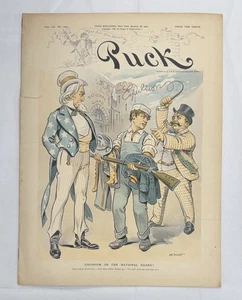 Puck Magazine Teddy Roosevelt January 28 1903 Color Black Civil Rights Insert - Picture 1 of 4