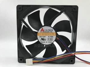 Y.S.TECH 12025 FD121225LB DC12V 0.18A 120*25MM chassis cooling fan - Afbeelding 1 van 4