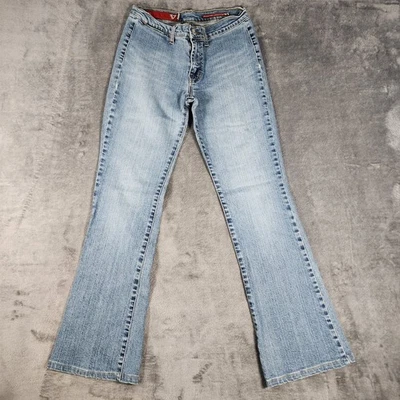 Guess Vintage Y2K Low Rise Flare Light Blue Jeans Womens Size 28 Comfort Stretch - Image 1 of 4