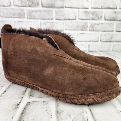 L.L. Zapatillas Bean Wicked Good Para Hombre Talla 9 M Marrón Gamuza Suave Forro de Oveja Foto 1 de 4