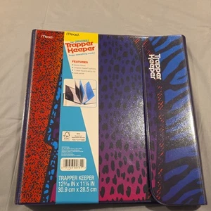 Mead Trapper Keeper 1 in Binder Retro Print  - Picture 1 of 4