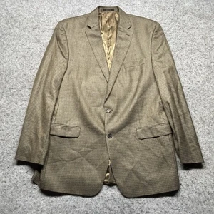 Lauren Ralph Lauren Blazer Seide Wollmischung Herren 46XL beige kariert 2 Knöpfe - Bild 1 von 8