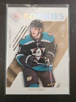 2018-19 Upper Deck Ultimate Collection Troy Terry #87 RC /299 - Image 1 of 2