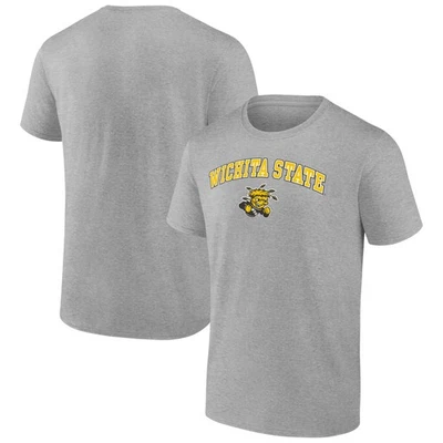 Men's Heather Gray Wichita State Shockers Campus T-Shirt - Image 1 of 3