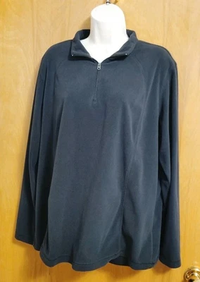 Pullover Columbia negro manga larga 1/2 cremallera para mujer talla 1X Foto 1 de 4