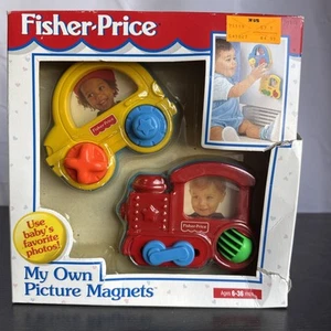Vintage Fisher Price My Own Picture Magnete Fotorahmen Zug Wagen 1997 versiegelt - Bild 1 von 11