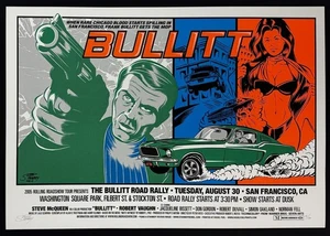 The Bullitt Road Rally POSTER San Francisco 2005 Signed Silkscreen Stainboy Mint - Picture 1 of 3