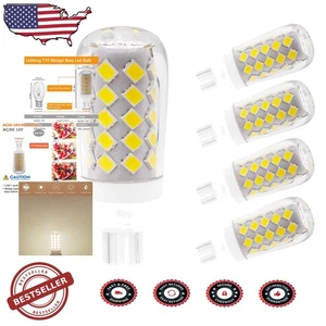 5-Pack T10 Wedge LED Lights: 4W, 400 Lumens, 6000K Daylight White - Picture 1 of 9