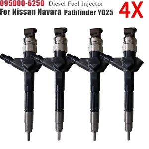 4X Fuel Injector 095000-6250 16600-EB70A For Nissan YD25DDTI Navara D22 D40 - Picture 1 of 7