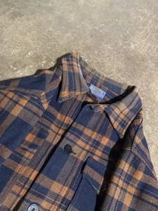 50s Pendleton Makinaw Plaid Jacket XL Rare Colorway - Picture 1 of 6