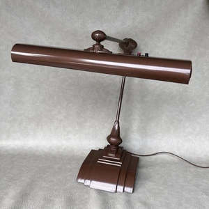 Flexo by Art Industries Chicago Vintage Articulating Desk Lamp Brown MCM - Picture 1 of 12