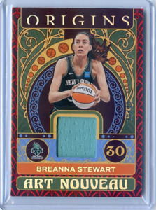 2023 Origins WNBA BREANNA STEWART Art Nouveau Jersey Relic RED /49 LIBERTY