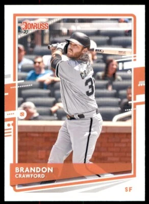 2020 Panini Donruss #189 Brandon Crawford - Image 1 of 2