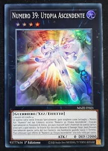 NUMERO 39 UTOPIA ASCENDENTE Super Rara in Italiano MAZE-IT021 YUGIOH - Foto 1 di 1