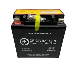 Power-Sonic CB9-B12V 9AH 130CCA AGM Motorcycle Battery YB9-B GM9Z-4B Replacement - Picture 1 of 2
