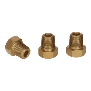 1/8 NPT Hex Socket - Gold Anodised - Blanking Plug Bung Blocker Male Adapter 3pc - Picture 1 of 1