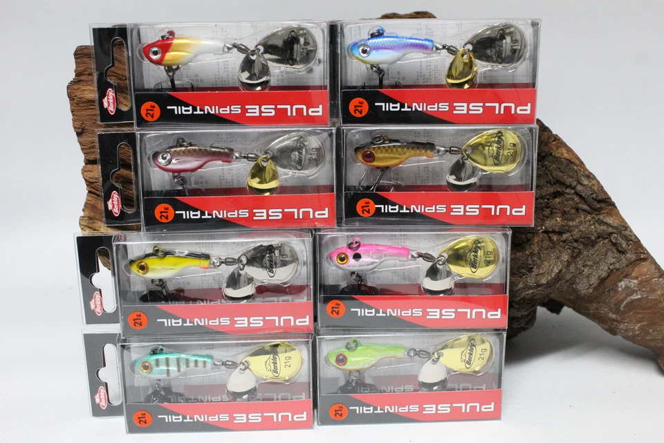 Berkley Pulse Spintail 21g 7,5cm 8 Farben Tail Spinner 2 Blätter Jigspinner SALE - Bild 1 von 1