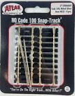 3" Straight HO Scale Code 100 Snap-Track Nickel Silver Atlas 823 (4 pcs) NEW