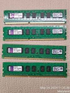 Lot of 4 Kingston 4GB(1x4GB) KTH-PL316E/4G DDR3-1600 2RX8 - Picture 1 of 4