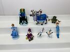 Disney Frozen 4” PVC Figure Lot Cake Toppers Anna Olaf Sven Christmas Edition