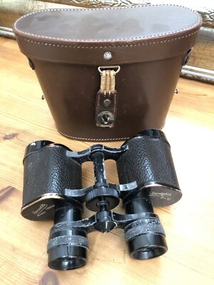 altes antikes Fernglas mit Patina Hensoldt Wetzlar 8x30 mit Schutztasche - Bild 1 von 4