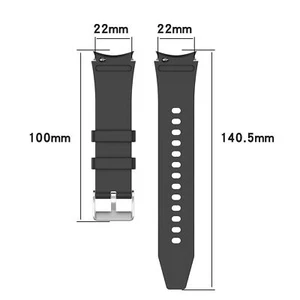Watch Strap Stainless Steel Buckle Watchband for Samsung Galaxy Watch4 Classic - Picture 1 of 25