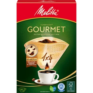 Melitta Gourmet Sac Filtre 1x4 Braun Aromapor Plus 80 Pièces - Imagen 1 de 1