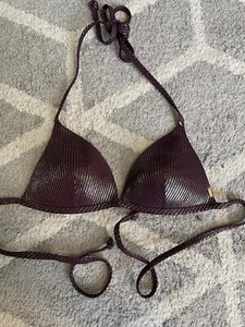 NEW! Victorias Secret Swim Push-Up Padded Triangle Bikini Top Purple Add A Cup S - Picture 1 of 7