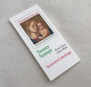 USA Book First Class, Madonna & Child, Antoniazzo, Twenty Stamps, Christmas 1991 - Picture 1 of 3