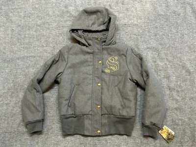 Chaqueta Southpole Niñas Extra Grande Gris Con Capucha Hip-Hop Ropa de Calle Prendas Exteriores Y2K Foto 1 de 4