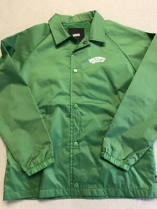 Vans Jacket Youth Boy's Medium 10-12 New Torrey Fairway Green Snap Up Windbreak - Picture 1 of 5