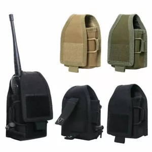 Borsa universale tattica Molle radio walkie talkie borsa supporto custodia fondina - Foto 1 di 13