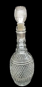 Vintage Mogen David Glass Decanter w/ Stopper Bar Wine Bottle Stamped MD - 1975 - Picture 1 of 14