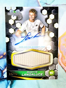 Martin Landaluce RC White Relic Auto /10 evento usato 2024 Topps Graphite Tennis - Foto 1 di 2