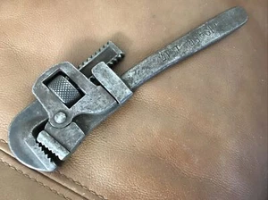 Antique Trimont Mfg. Co. C 8" Trimo All Steel Pipe Wrench. Pat. 1889-97 - Picture 1 of 12