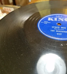 78RPM King 4727 Tiny Bradshaw - Spider Web / Gypsy, visually high grade E or EX - Picture 1 of 5