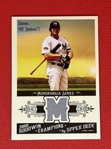 2009 Upper Deck Goodwin Champions Memorabilia #DA Johnny Damon New York Yankees