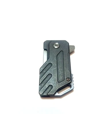 Mini Rhino Necklace Knife Ball Chain Dark Green- Titanium Alloy Manufacturing - Image 1 of 4