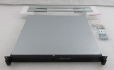 Supermicro CSE-512F-350B1 1U 3 Bay Micro ATX Computer Case w/250W Pwr & Rail Kit - Image 1 of 4