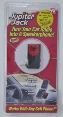 Jupiter Jack Hands Free Cell Device Turn Car Radio to a Speaker Phone NEW SEALED - Image 1 of 4