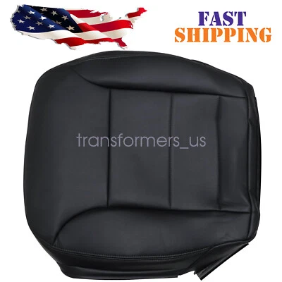 Fits 09 To 13 Mercedes-Benz ML350 R350 Driver Bottom Leather Seat Cover Black - Image 1 of 4