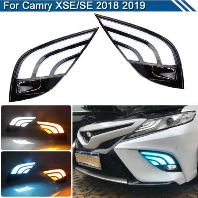 Daytime Running Lights LED DRL Fog Lamp Replacement Bumper For Toyota Camry XSE - Image 1 of 4